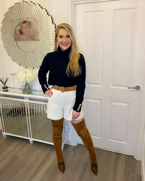 Client photograph featuring Balmain boots sourced by LCW